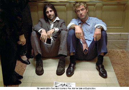 Still of Jude Law and Jason Schwartzman in I Heart Huckabees (2004)