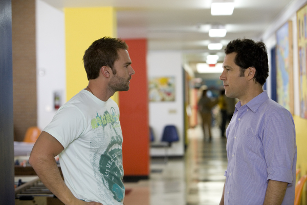 Still of Seann William Scott and Paul Rudd in Vyriskas auklejimas (2008)