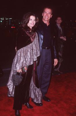 Arnold Schwarzenegger and Maria Shriver at event of Titanikas (1997)