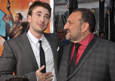 Joel Silver and Chris Evans at event of The Losers (2010)