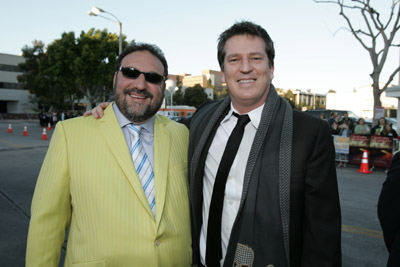 Joel Silver and Stephen Hopkins at event of The Reaping (2007)