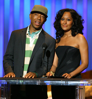 Russell Simmons and Tracee Ellis Ross