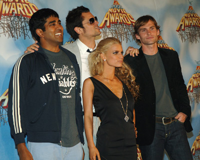 Seann William Scott, Jessica Simpson, Jay Chandrasekhar and Johnny Knoxville