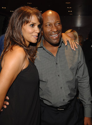 Halle Berry and John Singleton at event of Things We Lost in the Fire (2007)