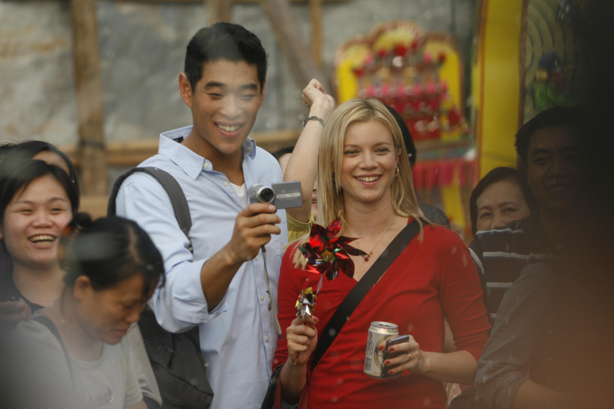 Still of Amy Smart and Tim Chiou in Seventh Moon (2008)