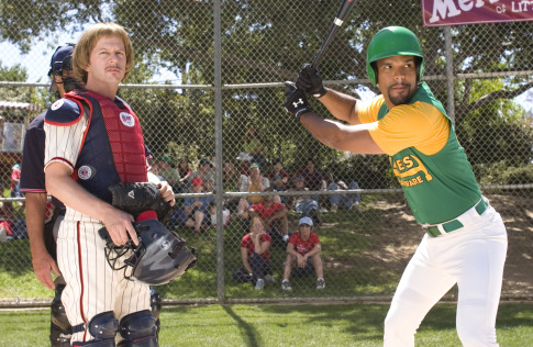Still of David Spade and Amaury Nolasco in The Benchwarmers (2006)