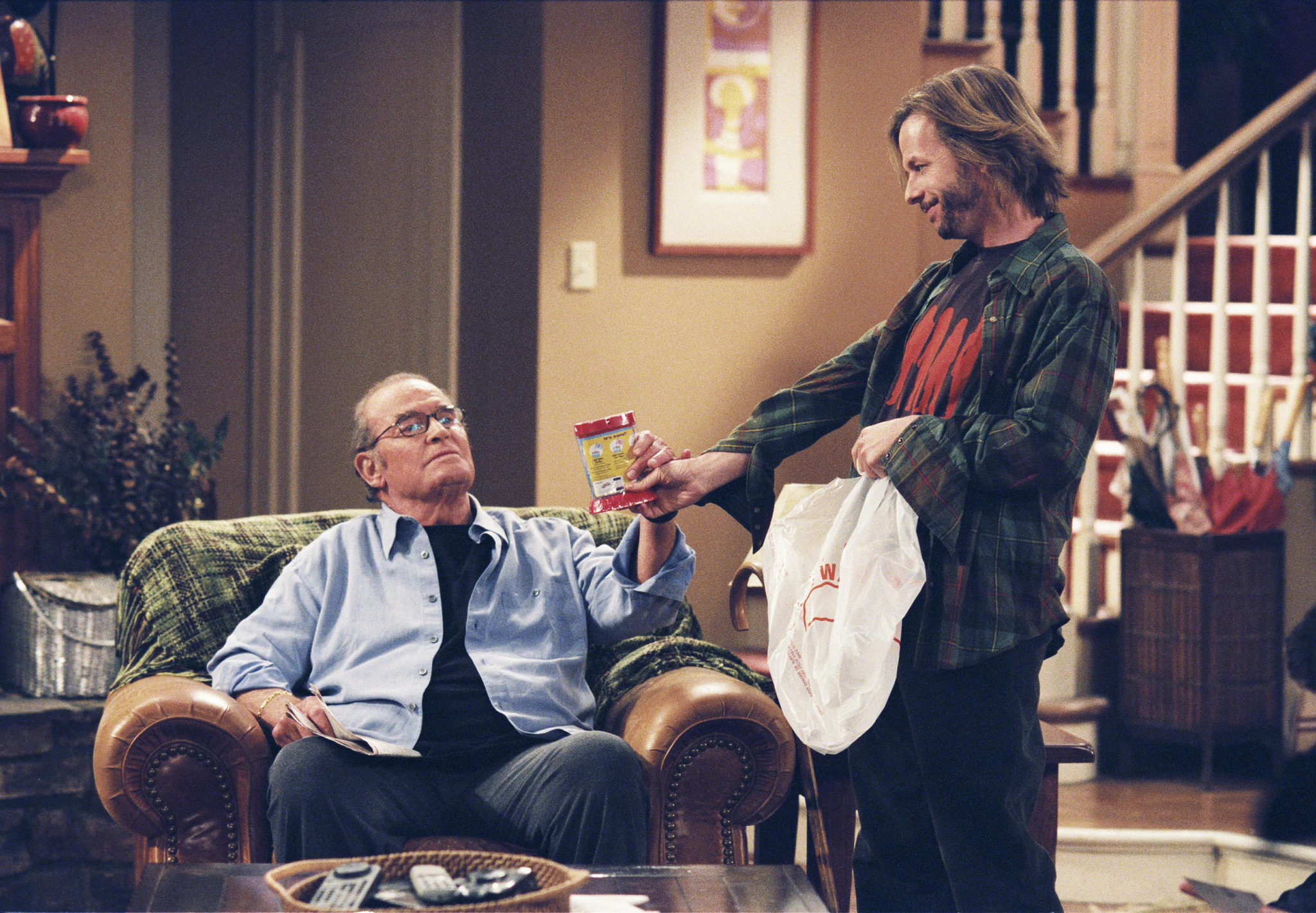 Still of James Garner and David Spade in 8 Simple Rules... for Dating My Teenage Daughter (2002)