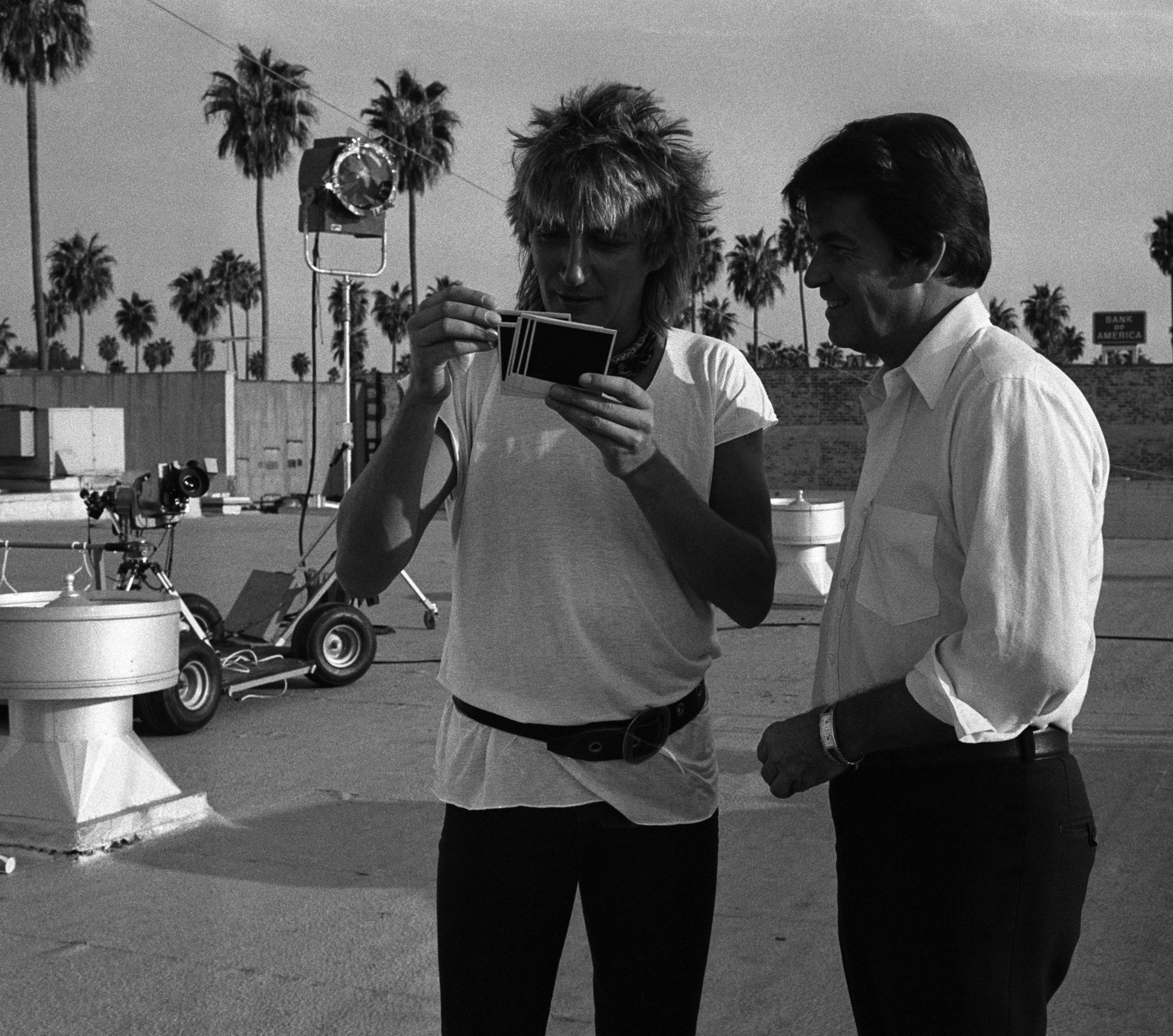 Rod Stewart and Dick Clark