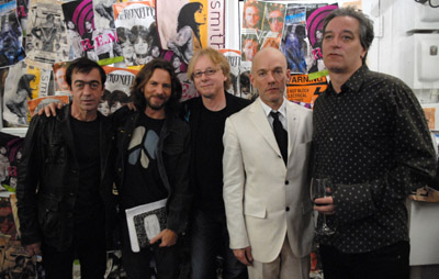 Michael Stipe, Bill Berry, Peter Buck, Mike Mills and Eddie Vedder