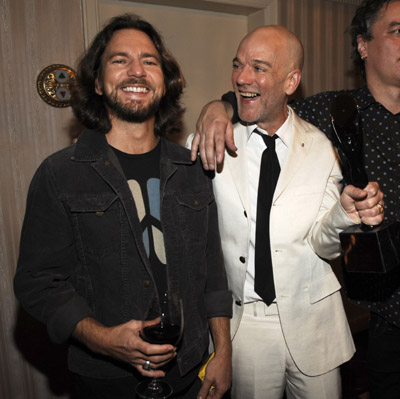 Michael Stipe and Eddie Vedder
