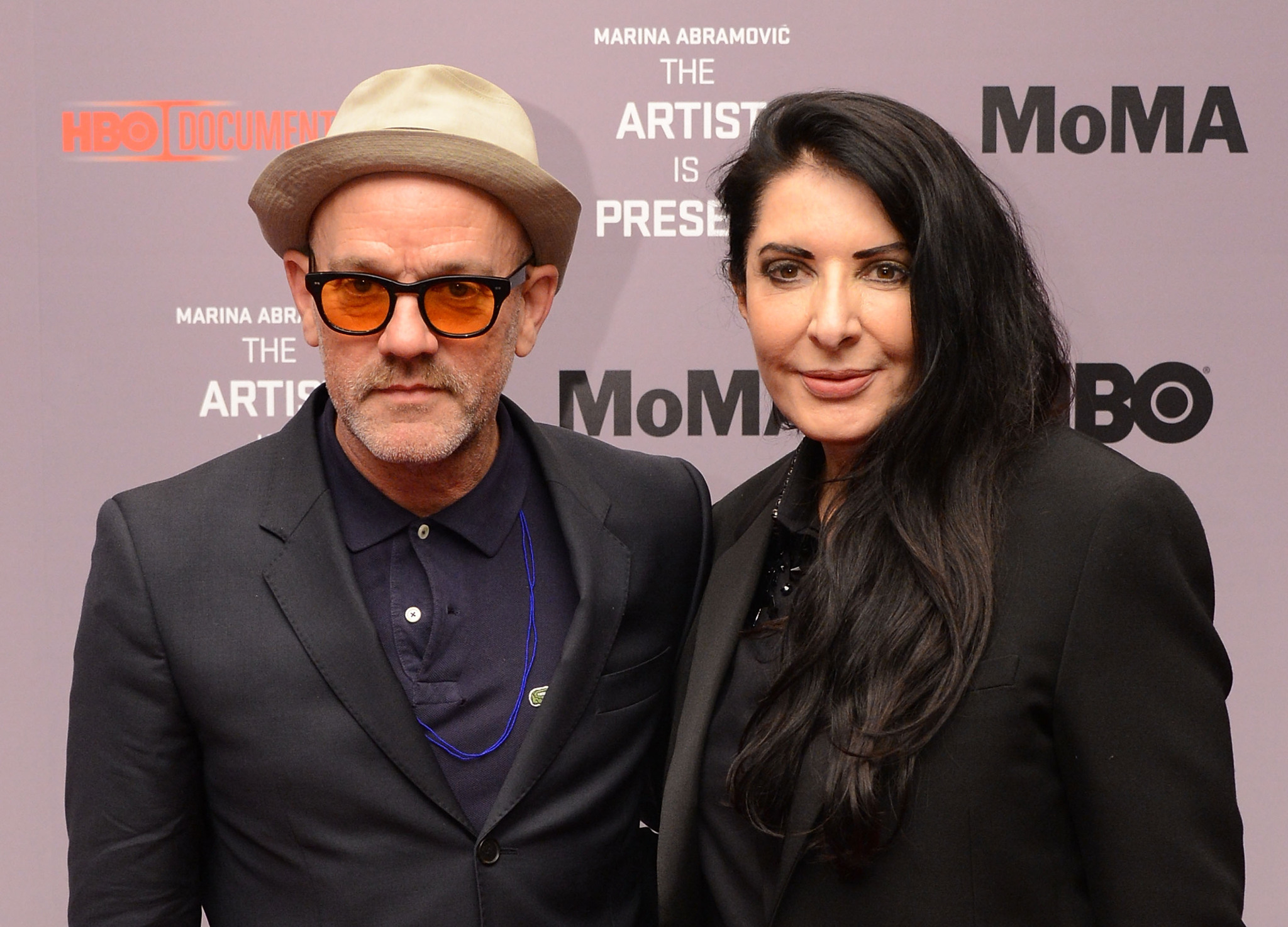 Michael Stipe and Marina Abramovic at event of Marina Abramovic: The Artist Is Present (2012)