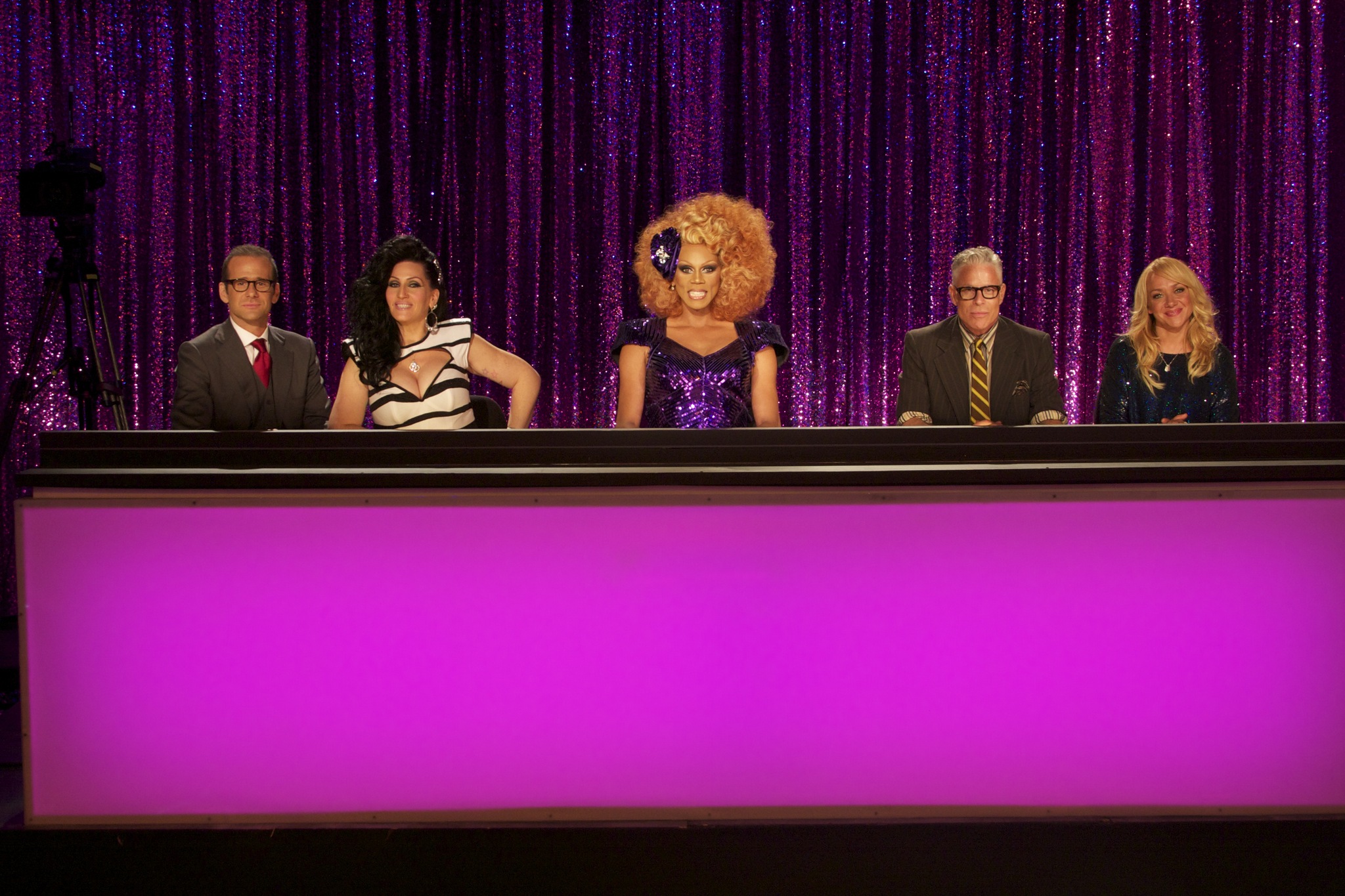 Still of Nicole Sullivan, Max Mutchnick, RuPaul, Michelle Visage and Billy B. in RuPaul's Drag Race (2009)