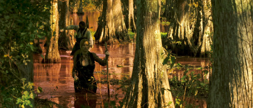 Still of Hilary Swank and Idris Elba in The Reaping (2007)