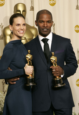 Jamie Foxx and Hilary Swank