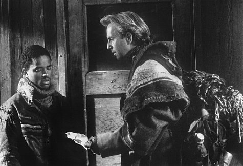 Still of Kevin Costner and Larenz Tate in The Postman (1997)