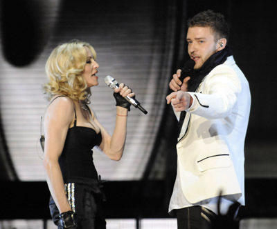 Madonna and Justin Timberlake at event of Madonna: Live from Roseland Ballroom (2008)