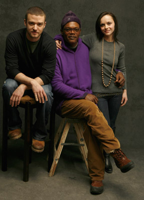 Samuel L. Jackson, Christina Ricci and Justin Timberlake at event of Black Snake Moan (2006)