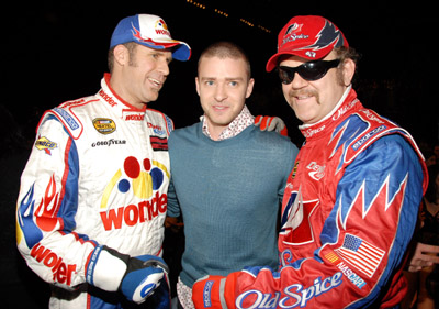 John C. Reilly, Will Ferrell and Justin Timberlake at event of 2006 MTV Movie Awards (2006)