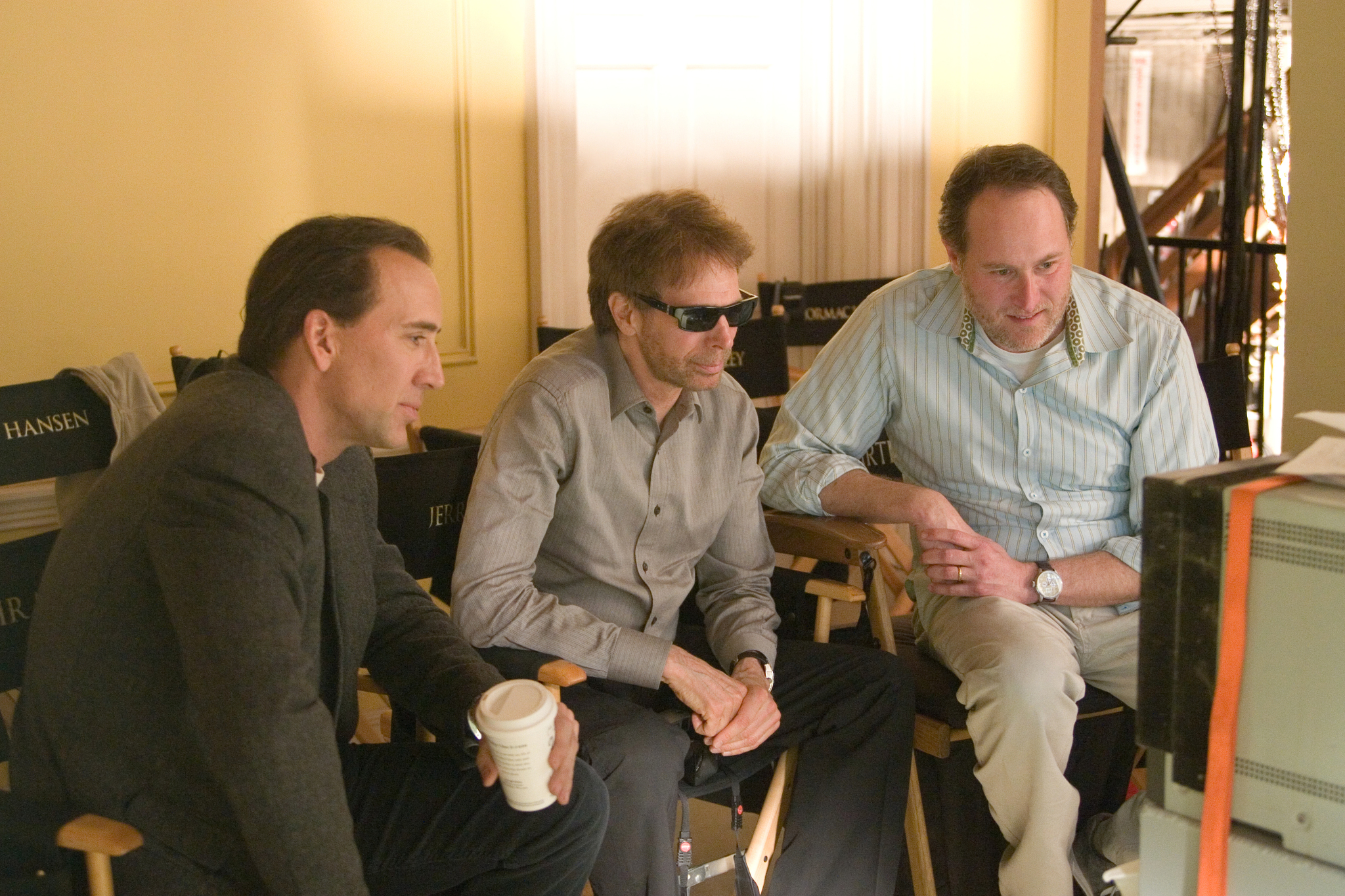Still of Nicolas Cage, Jerry Bruckheimer and Jon Turteltaub in National Treasure: Book of Secrets (2007)