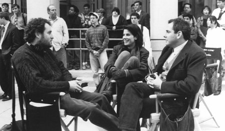 Sandra Bullock, Jon Turteltaub and Roger Birnbaum in While You Were Sleeping (1995)