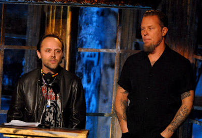 Lars Ulrich and James Hetfield