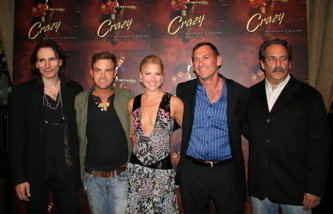 Steve Vai, Waylon Payne, Ali Larter, Rick Bieber and Ray Scherr at the premiere for Crazy.