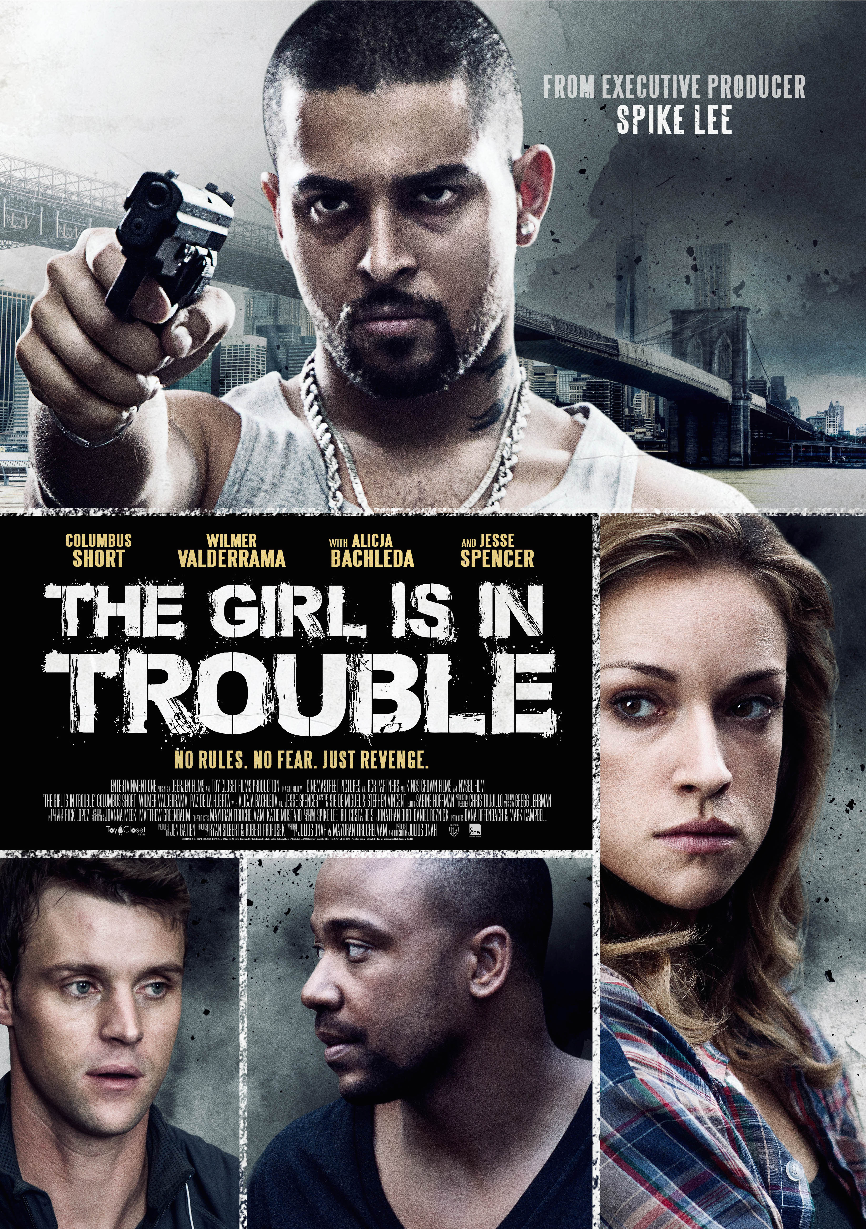 Wilmer Valderrama, Alicja Bachleda, Jesse Spencer and Columbus Short in The Girl Is in Trouble (2015)