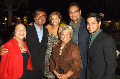 Jimmy Smits, Wilmer Valderrama, Eva Longoria, George Lopez and Lupe Ontiveros