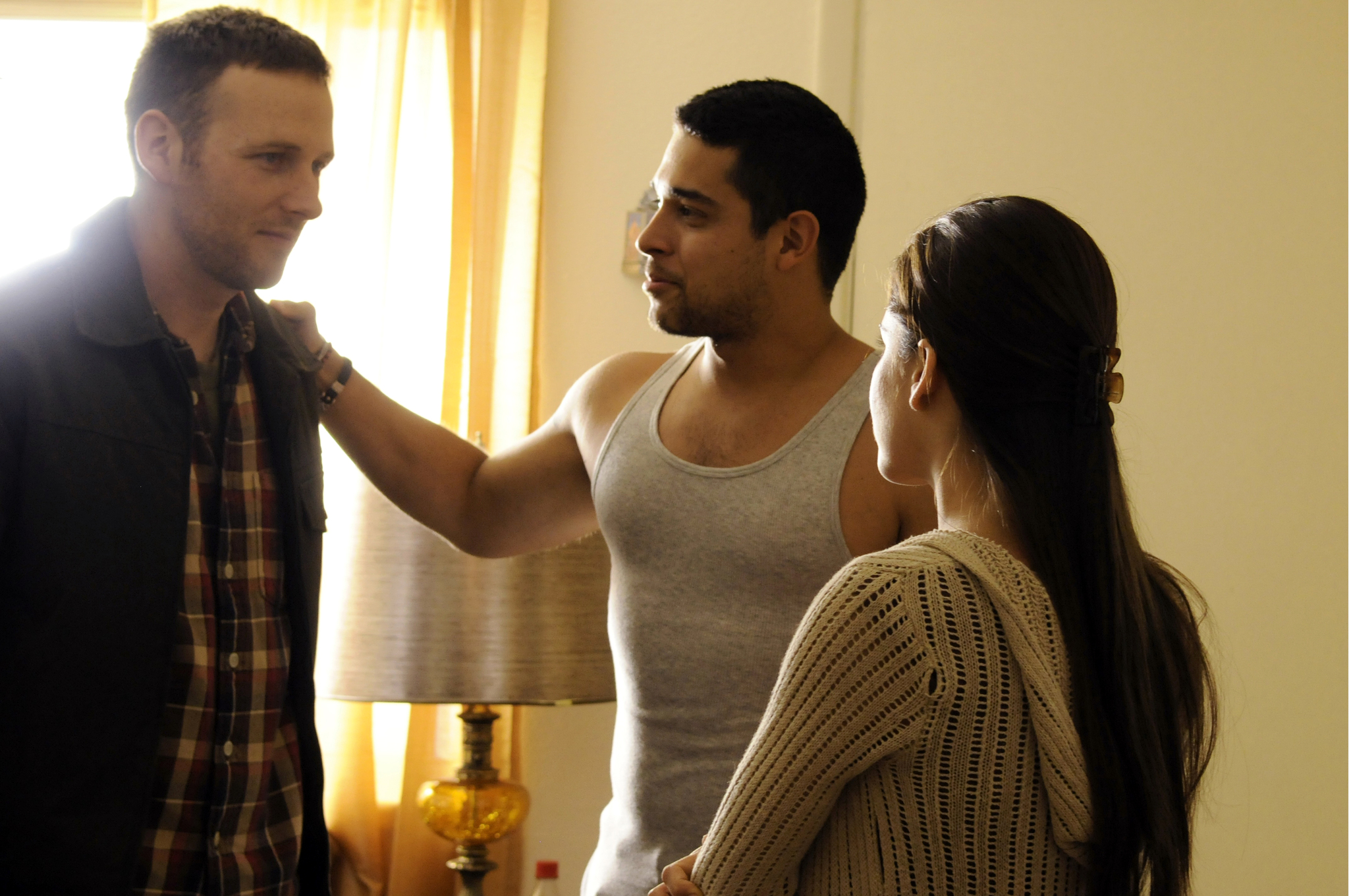 Still of Wilmer Valderrama, America Ferrera and Ryan O'Nan in The Dry Land (2010)