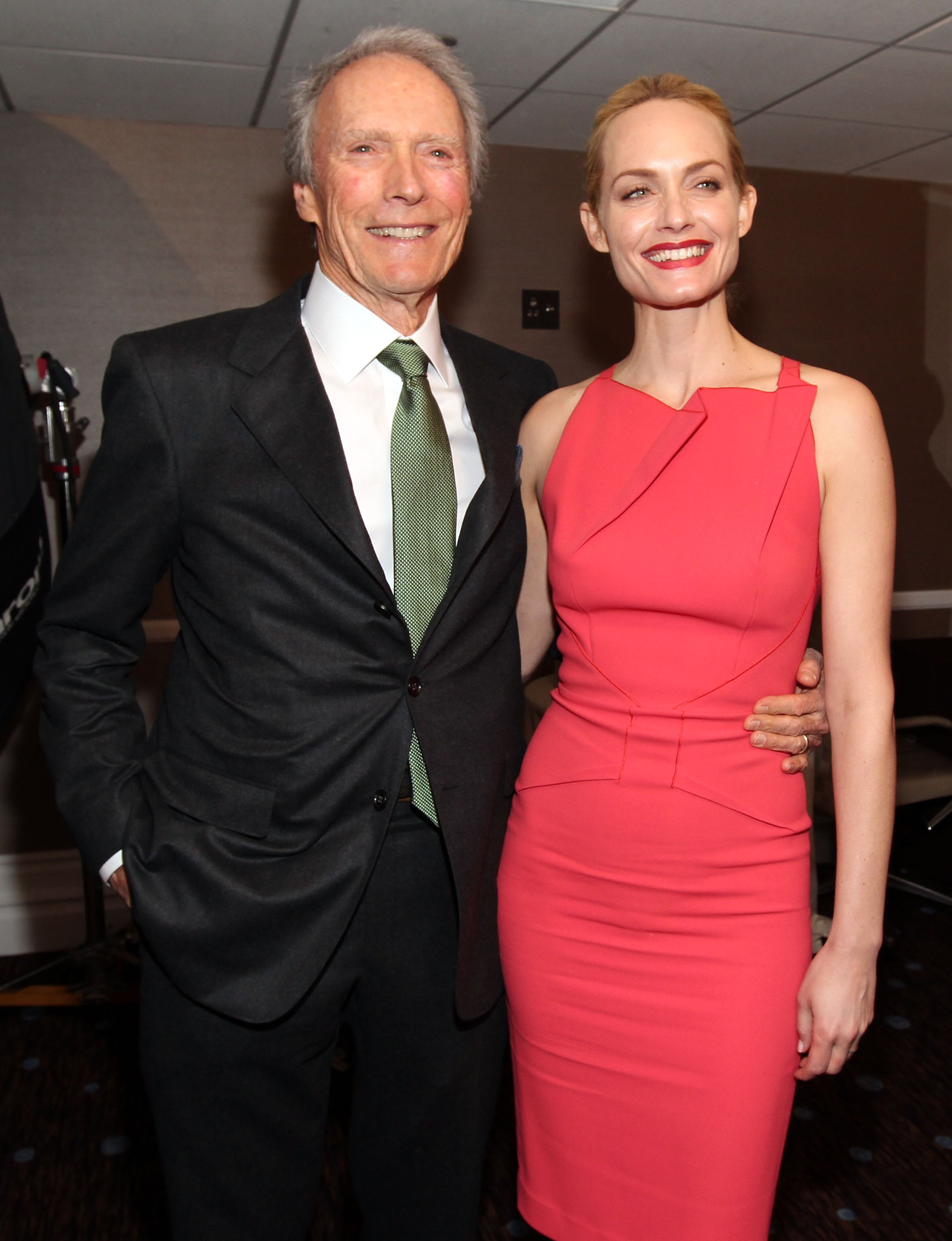 Clint Eastwood and Amber Valletta