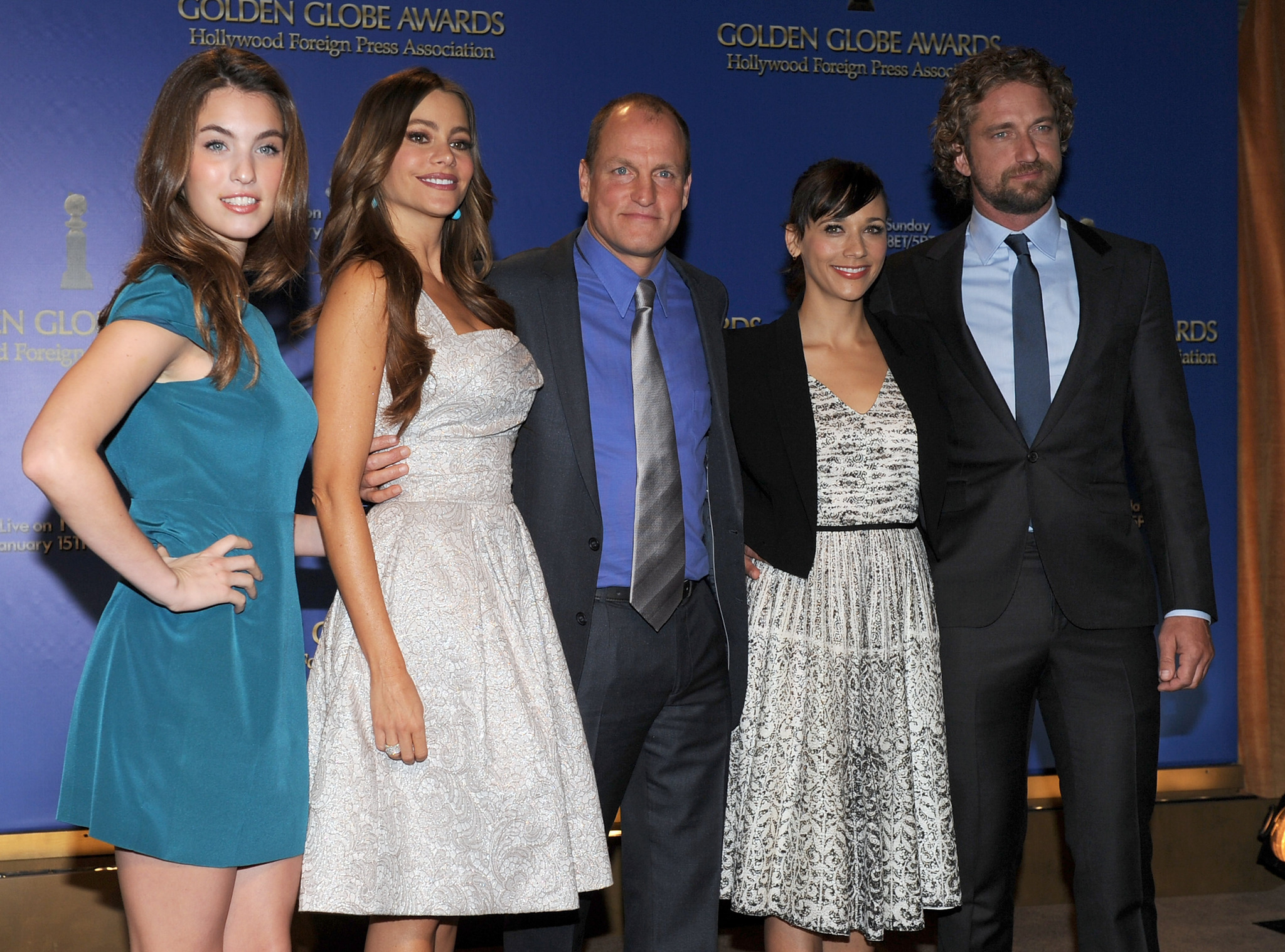 Woody Harrelson, Sofía Vergara, Gerard Butler, Rashida Jones and Rainey Qualley