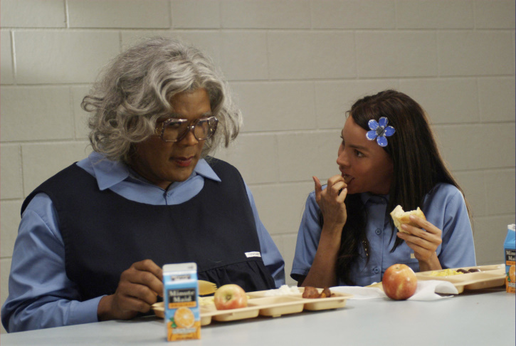 Still of Sofía Vergara and Tyler Perry in Madea Goes to Jail (2009)