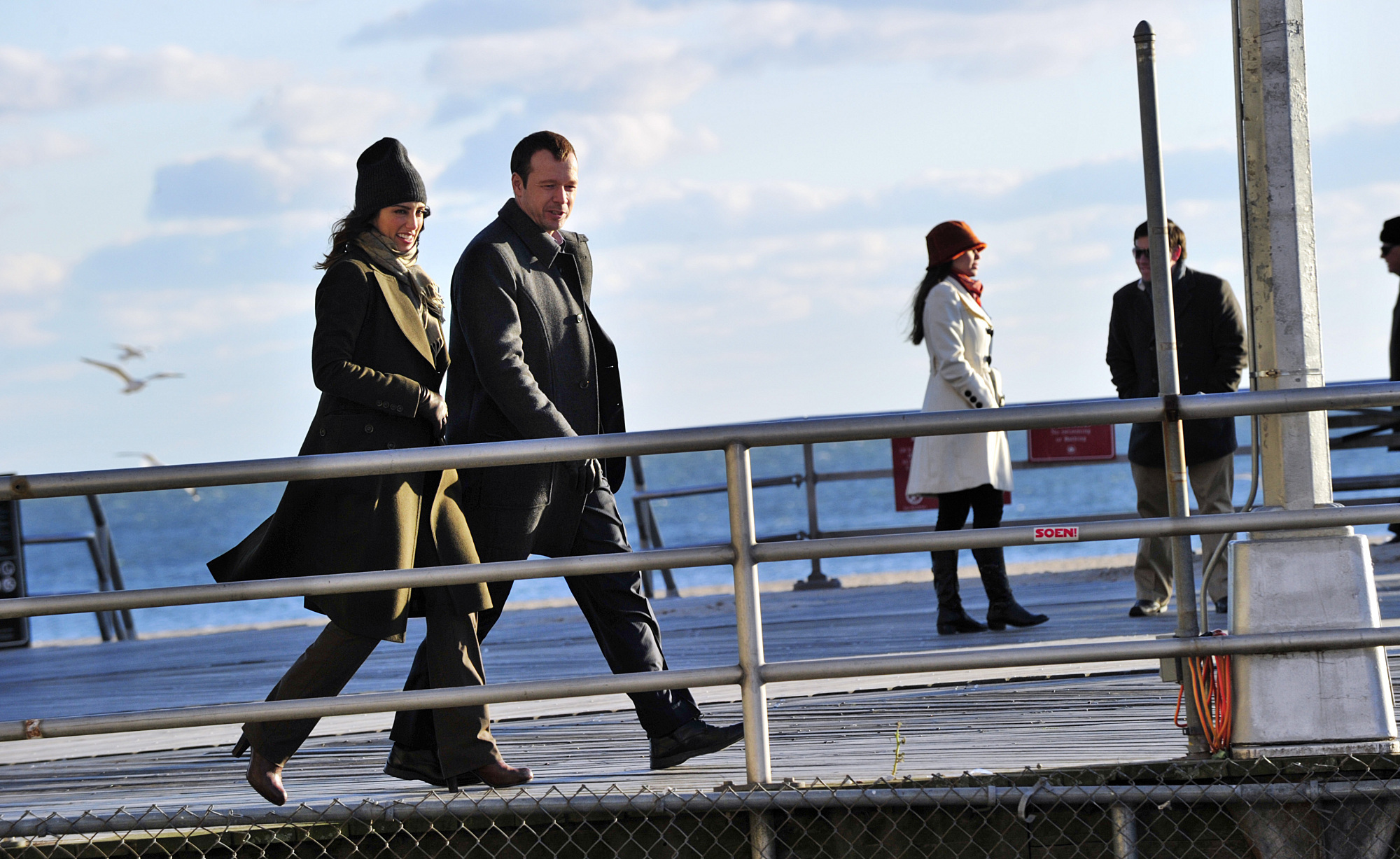 Still of Donnie Wahlberg and Jennifer Esposito in Blue Bloods (2010)