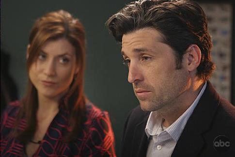Still of Patrick Dempsey and Kate Walsh in Grei anatomija (2005)