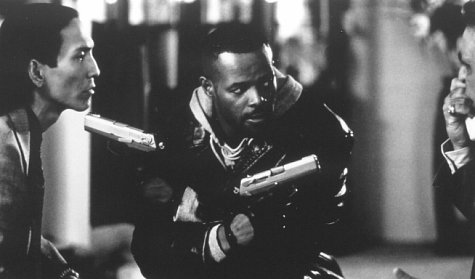 Keenen Ivory Wayans, John Capodice and Craig Ng in A Low Down Dirty Shame (1994)