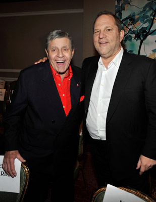 Jerry Lewis and Harvey Weinstein