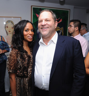 Harvey Weinstein and Kerry Washington at event of The Tillman Story (2010)