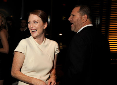 Julianne Moore and Harvey Weinstein at event of A Single Man (2009)