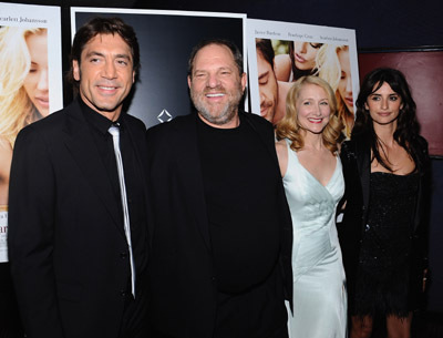 Javier Bardem, Penélope Cruz, Harvey Weinstein and Patricia Clarkson at event of Viki, Kristina, Barselona (2008)