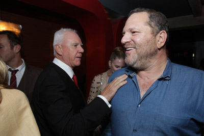 Malcolm McDowell and Harvey Weinstein at event of Halloween (2007)