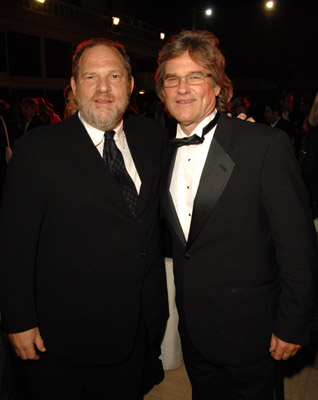 Kurt Russell and Harvey Weinstein at event of Death Proof (2007)
