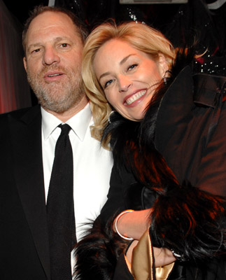 Sharon Stone and Harvey Weinstein