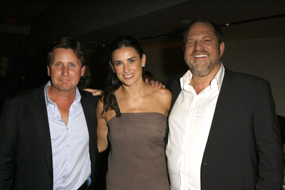 Demi Moore, Emilio Estevez and Harvey Weinstein at event of Bobby (2006)