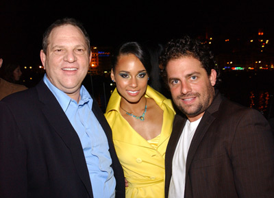 Harvey Weinstein, Brett Ratner and Alicia Keys