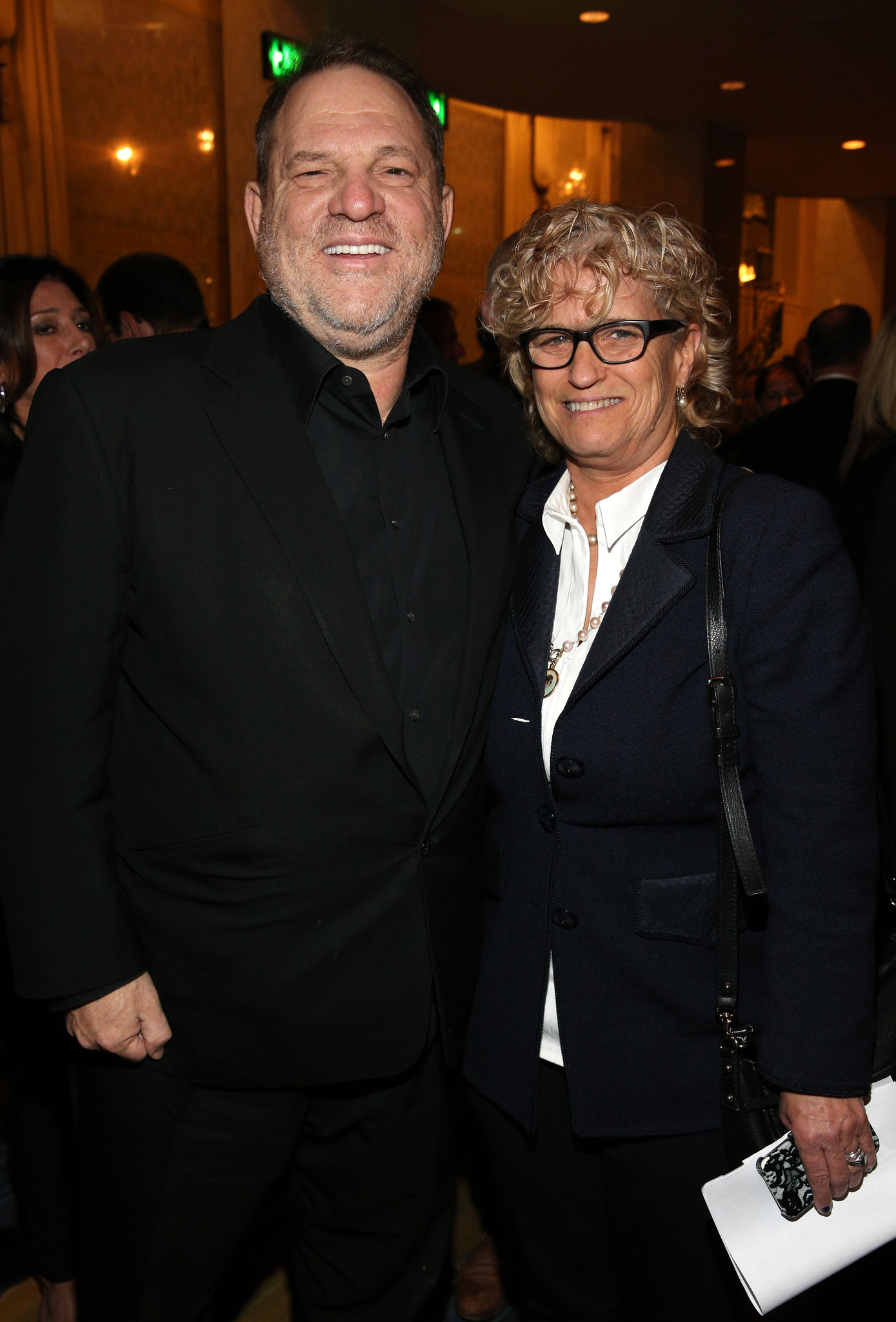 Harvey Weinstein and Claudia Eller