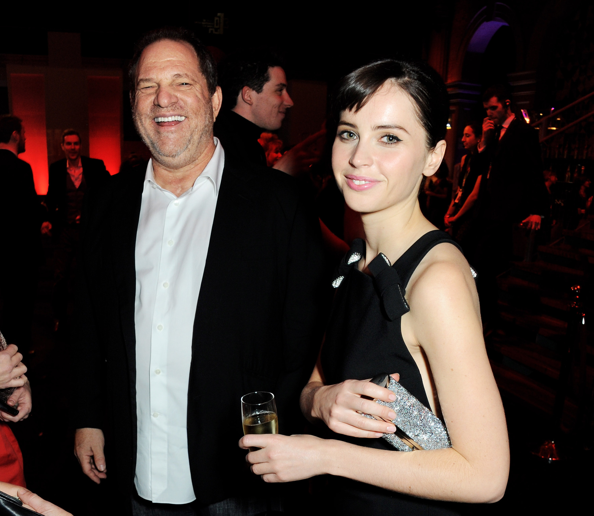 Harvey Weinstein and Felicity Jones