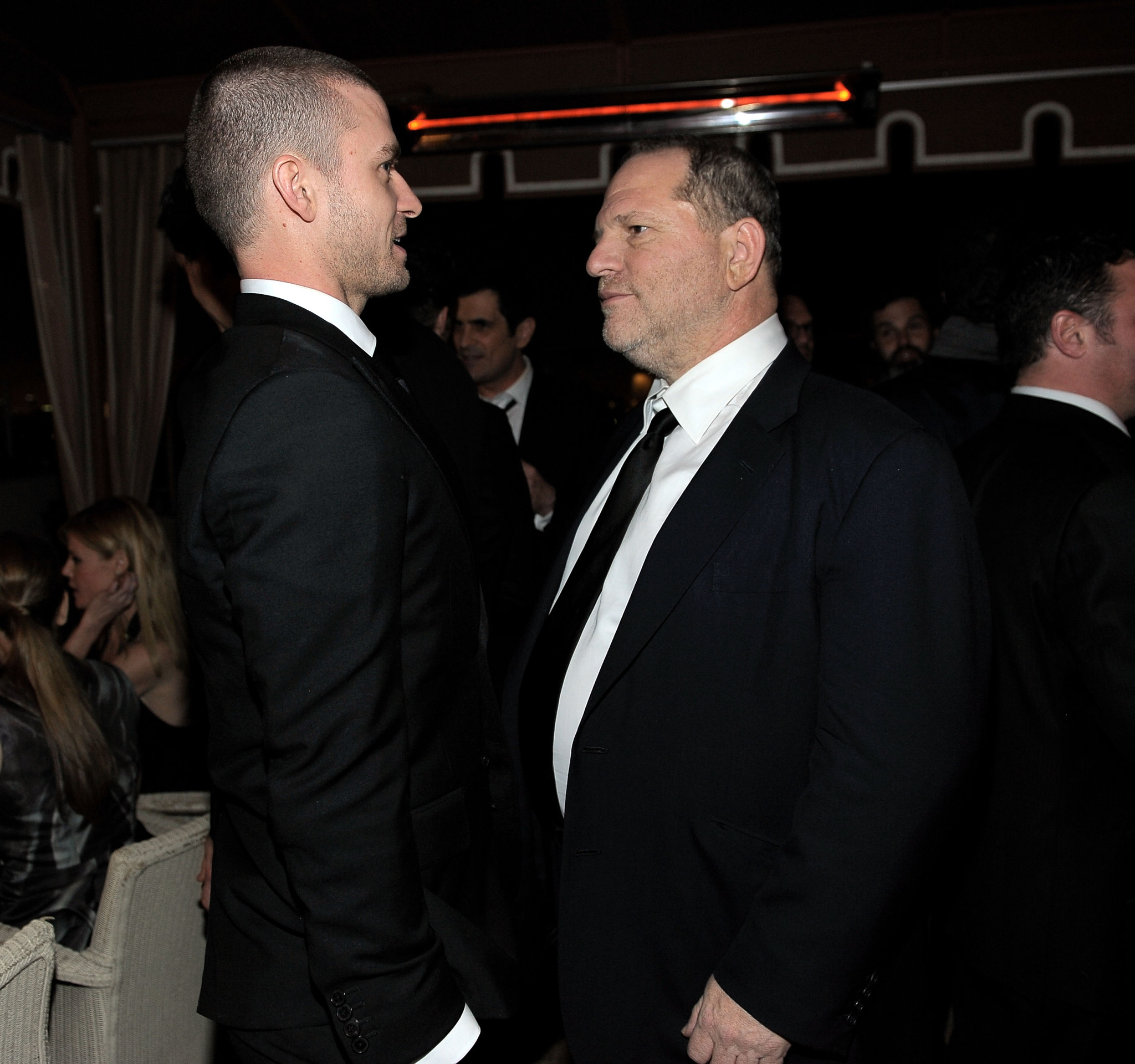 Justin Timberlake and Harvey Weinstein