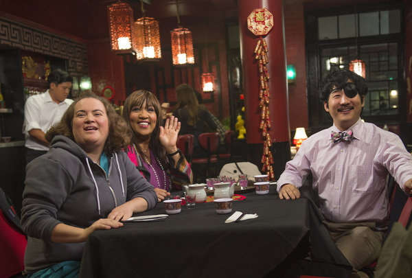 Still of Kym Whitley, Bobby Lee and Betsy Sodaro in Animal Practice (2012)