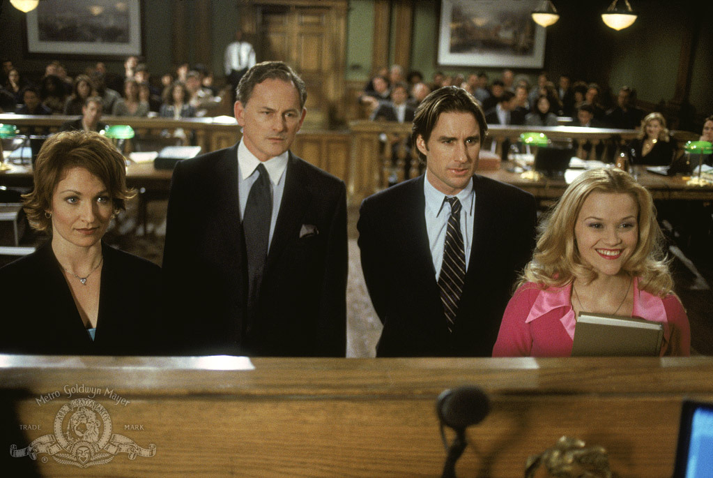 Still of Reese Witherspoon, Victor Garber, Luke Wilson and Shannon O'Hurley in Legally Blonde (2001)