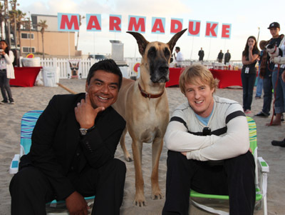 Owen Wilson and George Lopez at event of Marmaduke (2010)